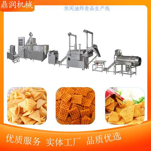 锅巴油炸食品生产线锅巴沙拉薯条机山东一体膨化设备源头厂家