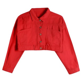 白色短款牛仔外套女春秋款2026新款爆款设计感休闲夹克小个子上衣