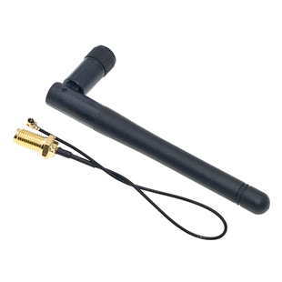 2.4G WIFI模块用 IPEX转SMA母外置天线转接头,配SMA公头天线