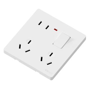 86型开关插座暗装家用面板多功能一开八孔五孔插座带开关十孔10孔