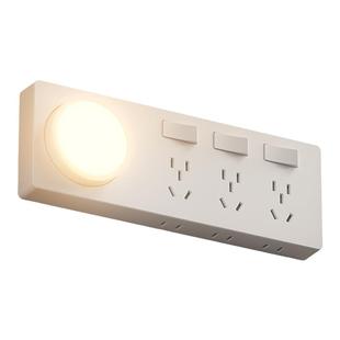 扩展式插座小夜灯床头卧室睡眠婴儿喂奶感应灯多功能原位替换插座