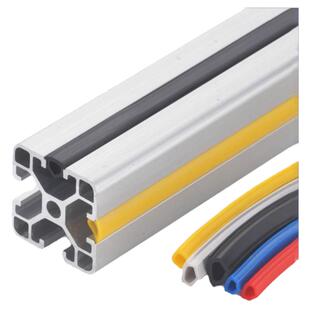 铝型材密封条型材压边条封条胶条装饰防尘mm平封条2020/3030/4040