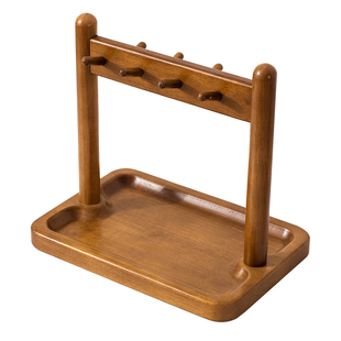 玄关放钥匙收纳摆件实木置物架鞋柜托盘门口收纳盒杂物入户挂件架