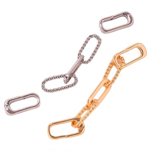 18K包金保色珍珠项链延长链万能扣配件diy手链收尾链双头扣加长链