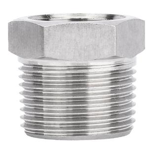 304不锈钢高压补芯 内外丝变径直通转换接头4分变6分油管补心接头