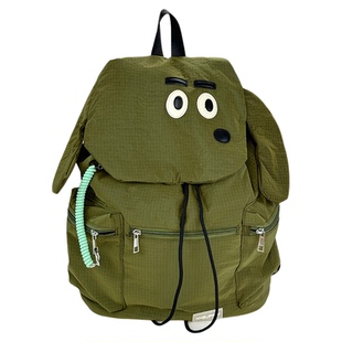 YZ腊肠狗设计防水双肩包女学生党校园上课书包大容量旅行通勤背包