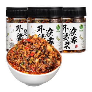 [田野故事]农家下饭菜湖南外婆菜特产咸菜拌面香辣罐装正宗土特产