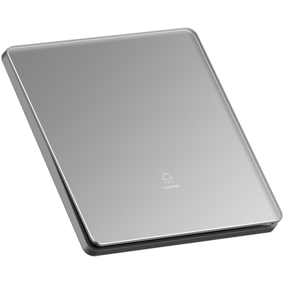 国际电工86型肤感钢化玻璃插座