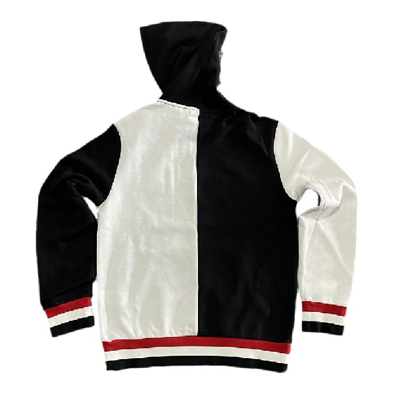 现货特惠拼接解构帽衫polo