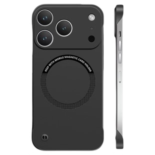 适用于苹果17promax手机壳磁吸无边框iPhone17Air高端镜头全包防摔保护套17Pro简约商务高级感外壳男女17PMX