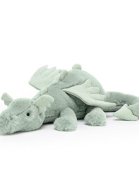 jellycat绿色龙玫瑰色龙黑龙雪龙