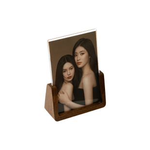 高级感实木相框空框摆台写真洗照片定制diy打印六6寸亚克力展示架
