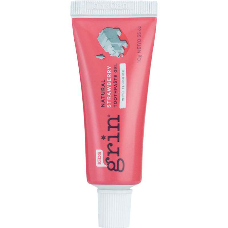 【U先试用】grin进口儿童含氟牙膏0到3-6-12岁换牙期防蛀旅行装