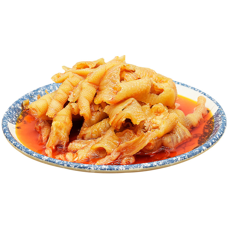开洪牌无骨鸡爪麻辣凤爪红油成都卤味冷冻柠檬脱骨袋装酸辣去骨子
