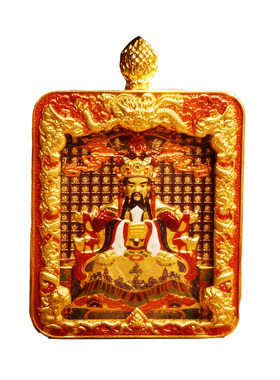 五台山正品五爷唐卡吊坠