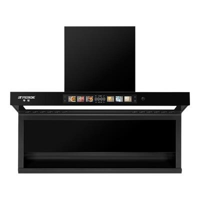 半球顶侧双吸家用静音抽油烟机厨房大吸力变频吸油机侧吸顶油烟机