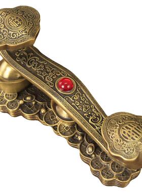 纯黄铜如意架摆件招财福禄寿家居客厅玄关店铺乔迁新居装饰工艺品