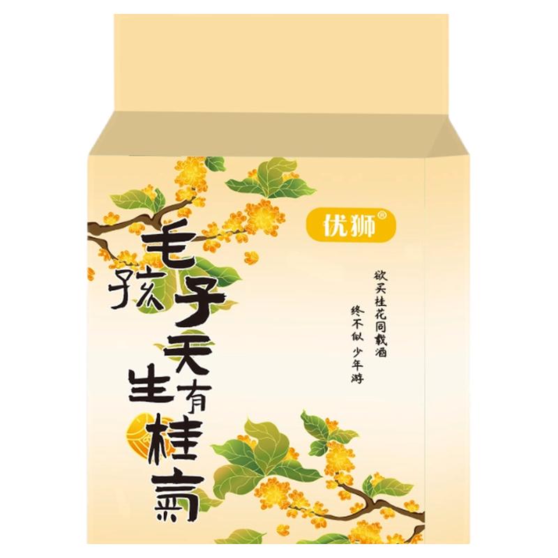 桂花纯豆腐猫砂4.8斤低尘结团猫砂