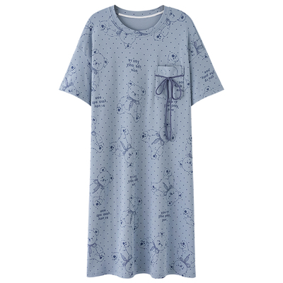 睡裙女款夏2025新款纯棉带胸垫