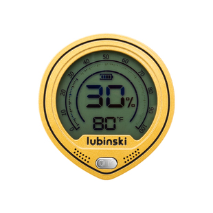 Lubinski鲁宾斯基电子温湿度计 雪茄盒专用测温度湿度