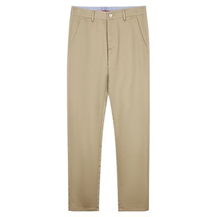 才子男装黑色休闲裤男2025秋季新款厚款修身直筒高端商务弹力裤子