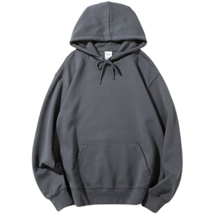 600g重磅银狐绒卫衣加绒加厚不倒绒连帽男女冬季保暖休闲外套冬季