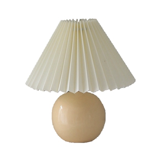 北欧卧室创意温馨百褶少女台灯陶瓷调光小台灯书房网红遥控床头灯