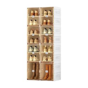 蚂蚁盒子免组装鞋架多层加厚家用短靴收纳简易宿舍免安装轻奢鞋柜