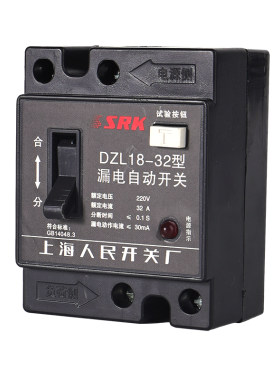 漏电断路器漏电保护器漏电自动开关DZL18-32A20A线盘家用220V漏保