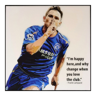 弗兰克兰帕德Frank Lampard切尔西传奇球员泰国keetatat波普挂画