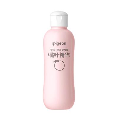 Pigeon贝亲桃子水四季舒缓滋润婴儿宝宝桃叶爽身露200ml