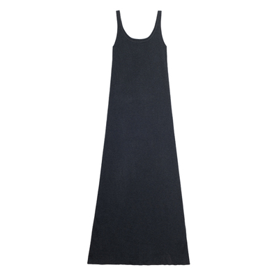 322WORKHOUSE桑蚕丝针织连衣裙女2025新款极简无袖吊带长裙子A640