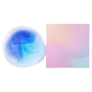 日本进口水野硝子糖果色莫奈印象盘手工干果盘新年点心碟玻璃餐具