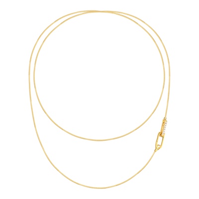 GXIAOXIAO百搭素款金色项链