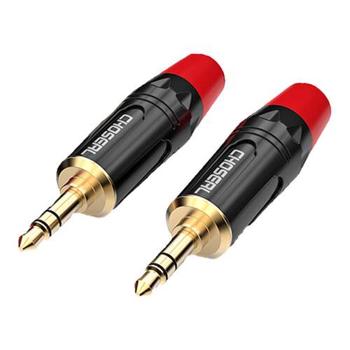 秋叶原 3.5插头 3.5mm插头小三芯立体声音频线耳机焊接头三四节AUX车载手机连接汽车音响电脑头戴式耳麦通用