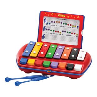 TOLO宝宝敲琴钢片男女孩乐感培养二合一趣味益智音乐蒙氏玩具婴儿