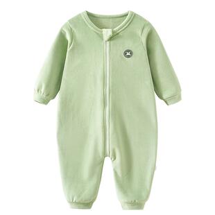 上宝麦海岛绒儿童连体睡衣保暖家居服男女童睡袋儿童睡衣秋冬柔软