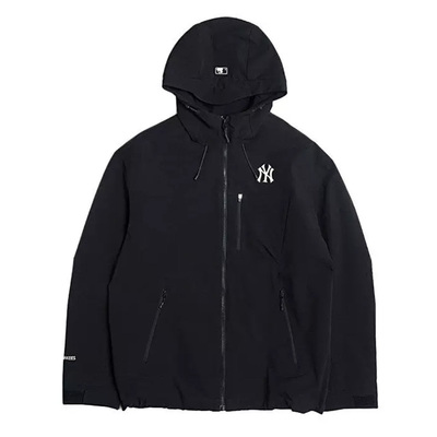 MLBNY老花连帽情侣冲锋衣