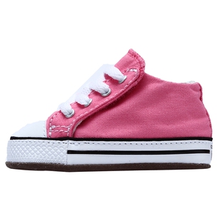 CONVERSE匡威儿童鞋女童夏季新婴童魔术贴高帮帆布鞋865160C