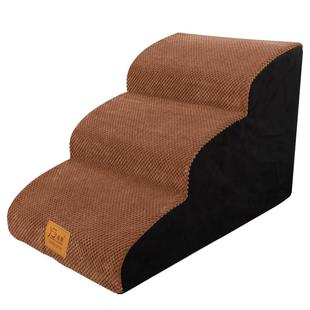 宠物爬高楼梯猫狗台阶楼梯小型泰迪床边海绵梯子狗狗上床爬梯垫子