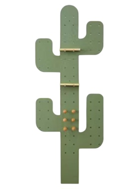 样板间入户玄关仙人掌洞洞板挂衣