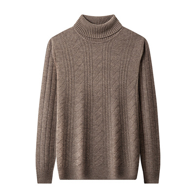 恒源祥2025冬季新款100%纯羊绒衫男中年高领打底毛衣加厚保暖羊毛