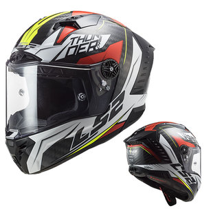 LS2摩托车碳纤维头盔防雾赛车超轻款机跑车全盔四季冬雷霆奉FF805