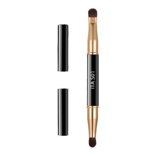 双头眼影刷一支便携晕染小号眼部细节刷套装带盖马毛动物毛化妆刷