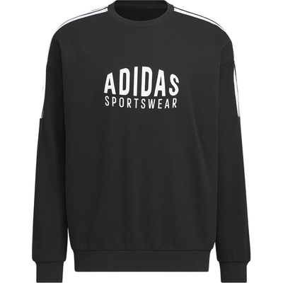 Adidas/阿迪达斯正品V GFX CREW男女运动套头休闲印花卫衣KF5210