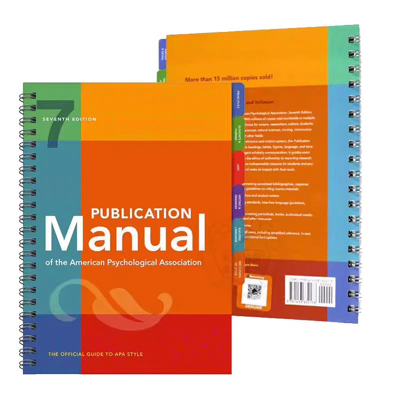 英文原版APA格式螺旋装第7版手册