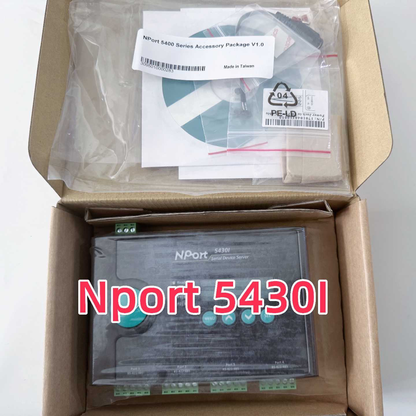 议价台湾moxa原装摩莎 NPort 5430I 串口服务器 4口 RS422/485