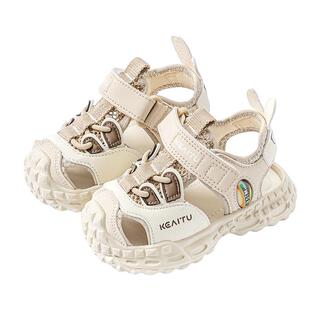 儿童凉鞋男童2026夏季新款2一3-4岁小童沙滩鞋包头软底男宝机能鞋
