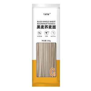 七年五季荞麦面无蔗糖0脂肪低黑麦面条全麦粗粮芥麦挂面主食干粮