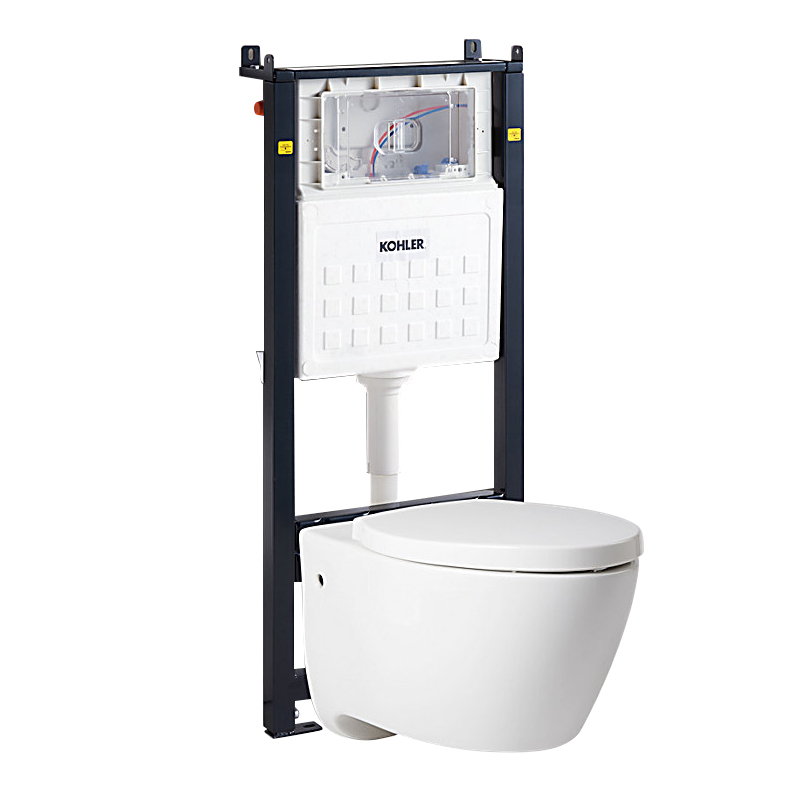科勒壁挂式马桶智能入墙式隐藏水箱墙排嵌入式挂墙悬空悬挂坐便器